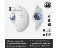 LOGITECH M575 Ergo Trackball biała 910-005870 - 631354 - zdjęcie 11